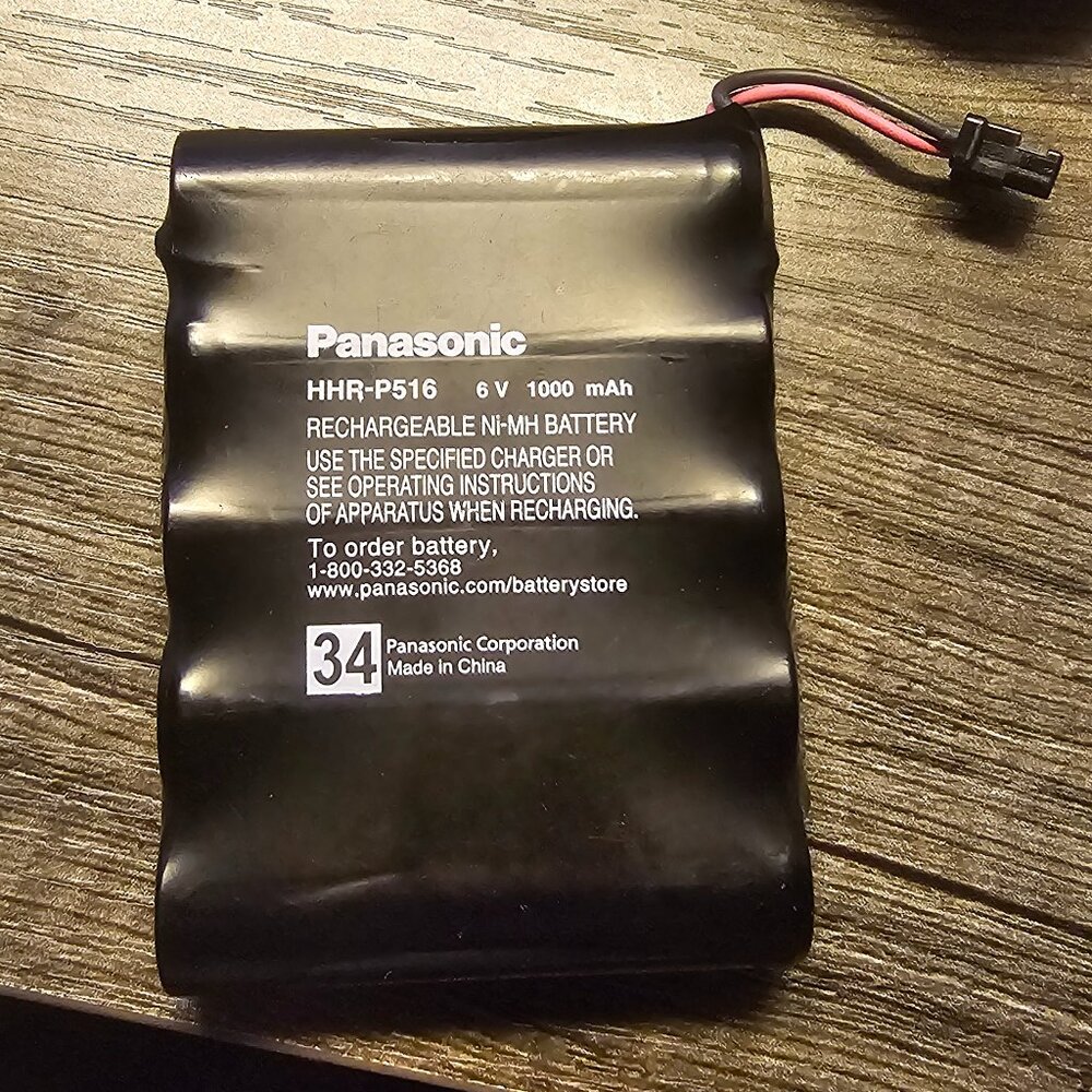PANASONIC HHR-P516 6V 1000MAH